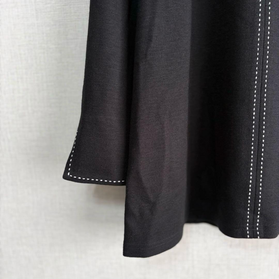 新品　M’S GRACY　バイカラー　長袖　チュニック　トップス　未使用　黒