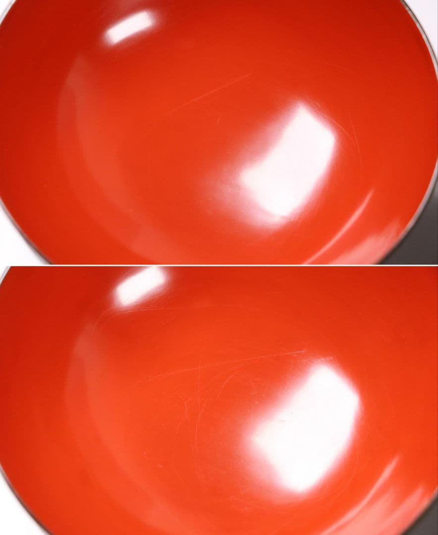 CL16 時代木製漆器 森に鳥 金蒔絵 吸物椀 五客 黒塗 朱塗 闇絵