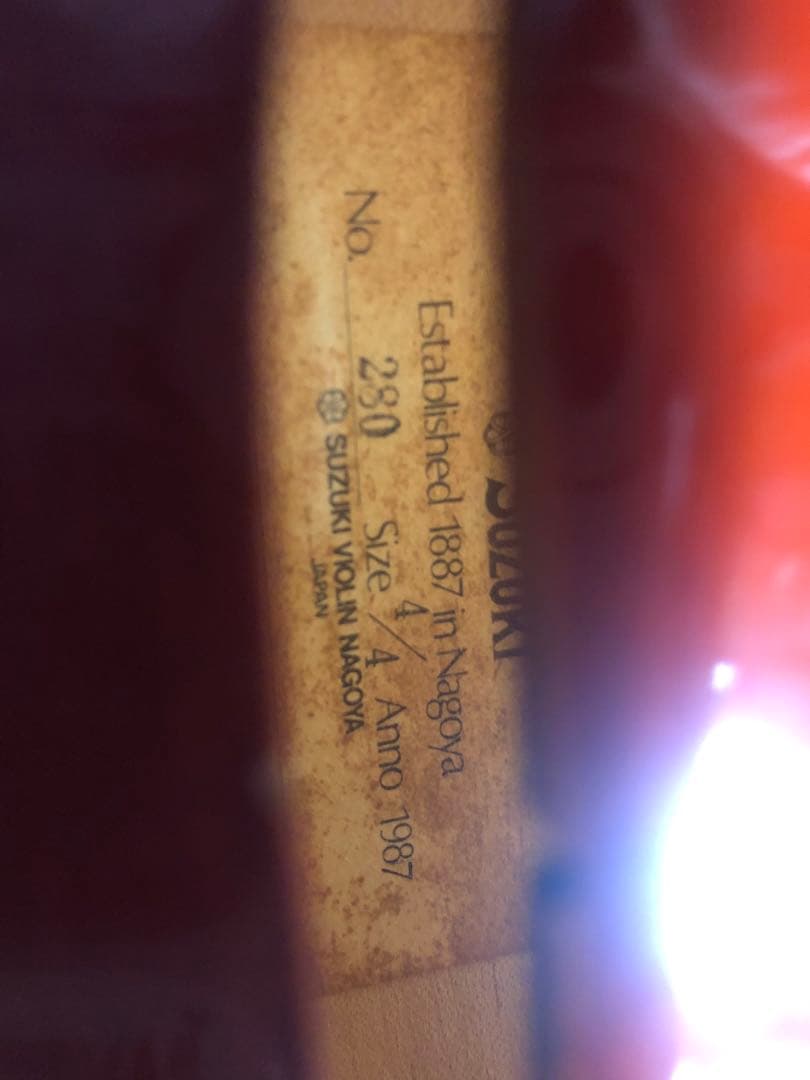 て*ん様 美品　鈴木 NO.280 使用感激少　4/4 SUZUKI