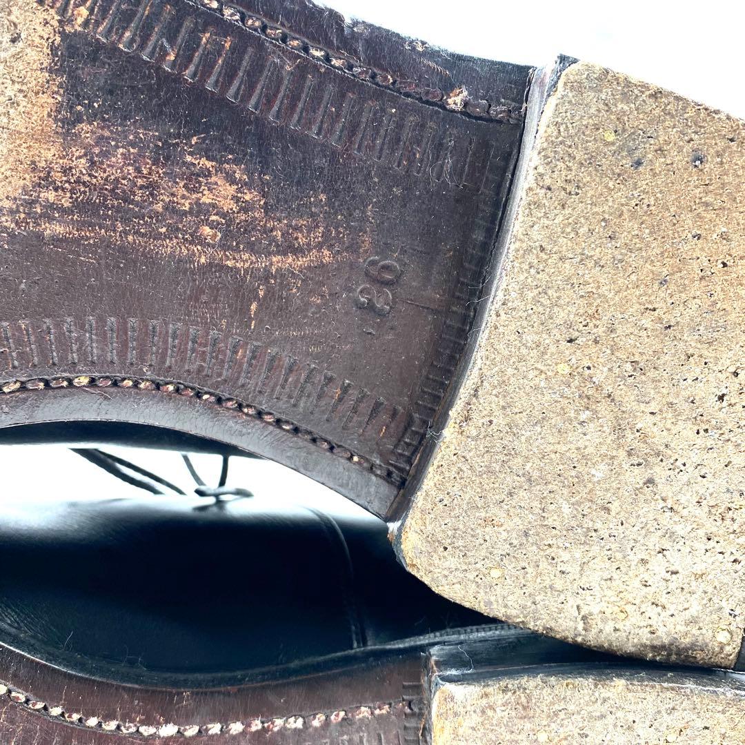 【美品】SCOTCH GRAIN ビジネスシューズ ストレートチップ 黒 26