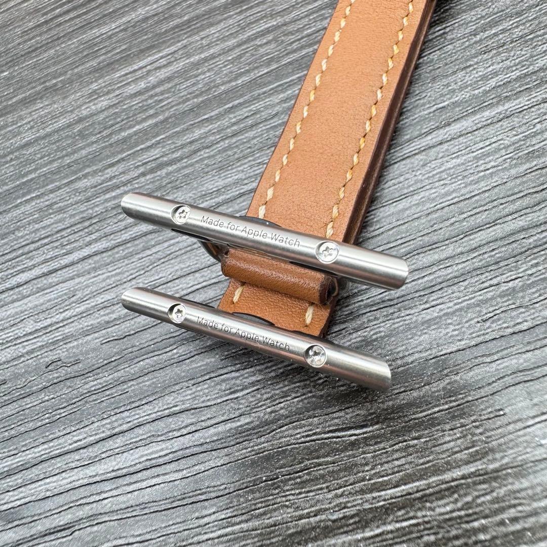 2577 Apple Watch エルメス　ゴールド　ドゥブルトゥール　二重