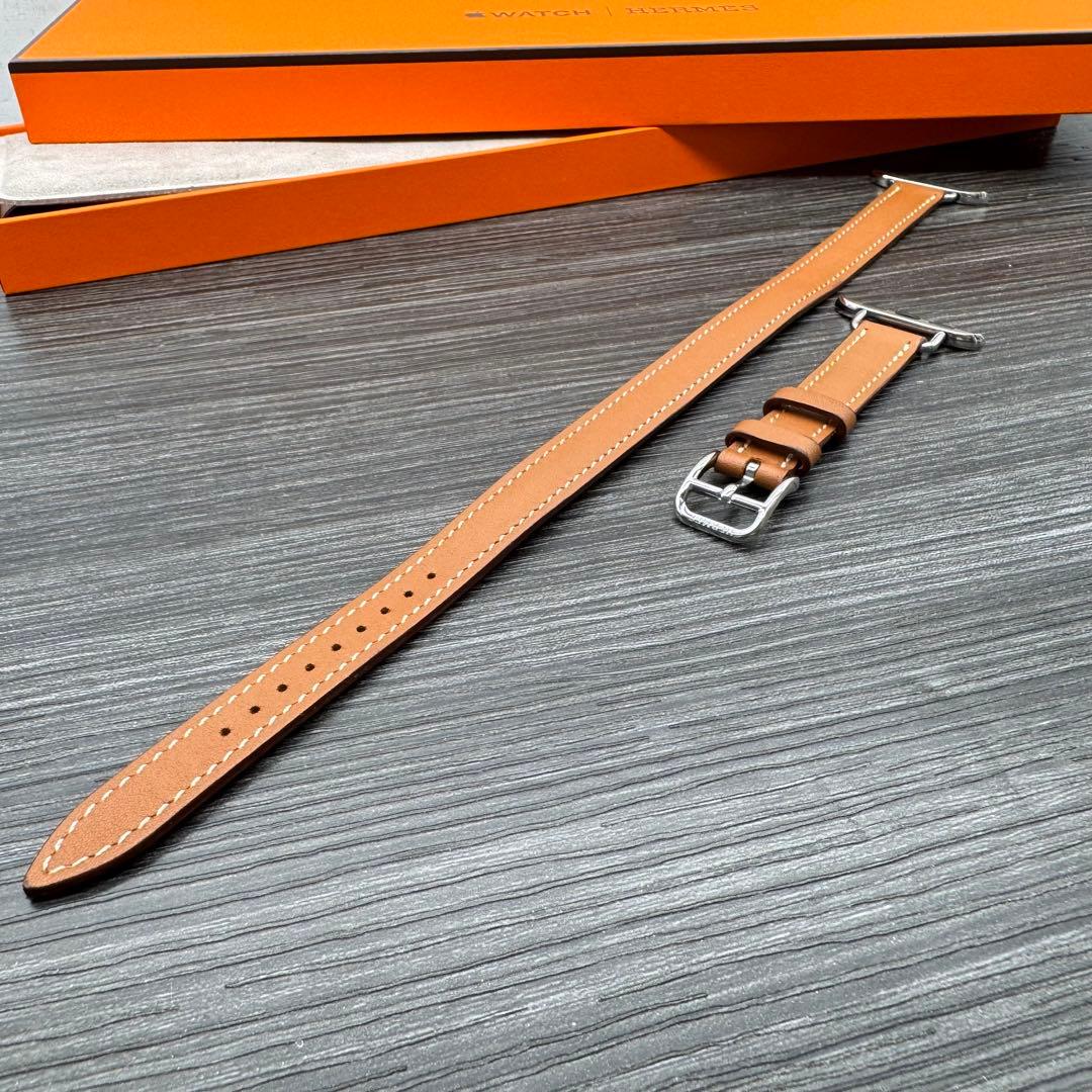 2577 Apple Watch エルメス　ゴールド　ドゥブルトゥール　二重