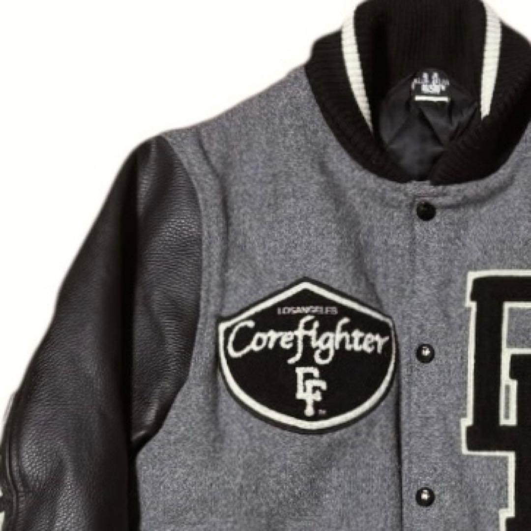 雰囲気抜群 COREFIGHTER 10周年記念 フルデコ 袖革 スタジャン M