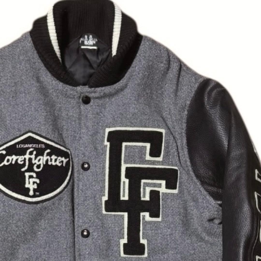 雰囲気抜群 COREFIGHTER 10周年記念 フルデコ 袖革 スタジャン M