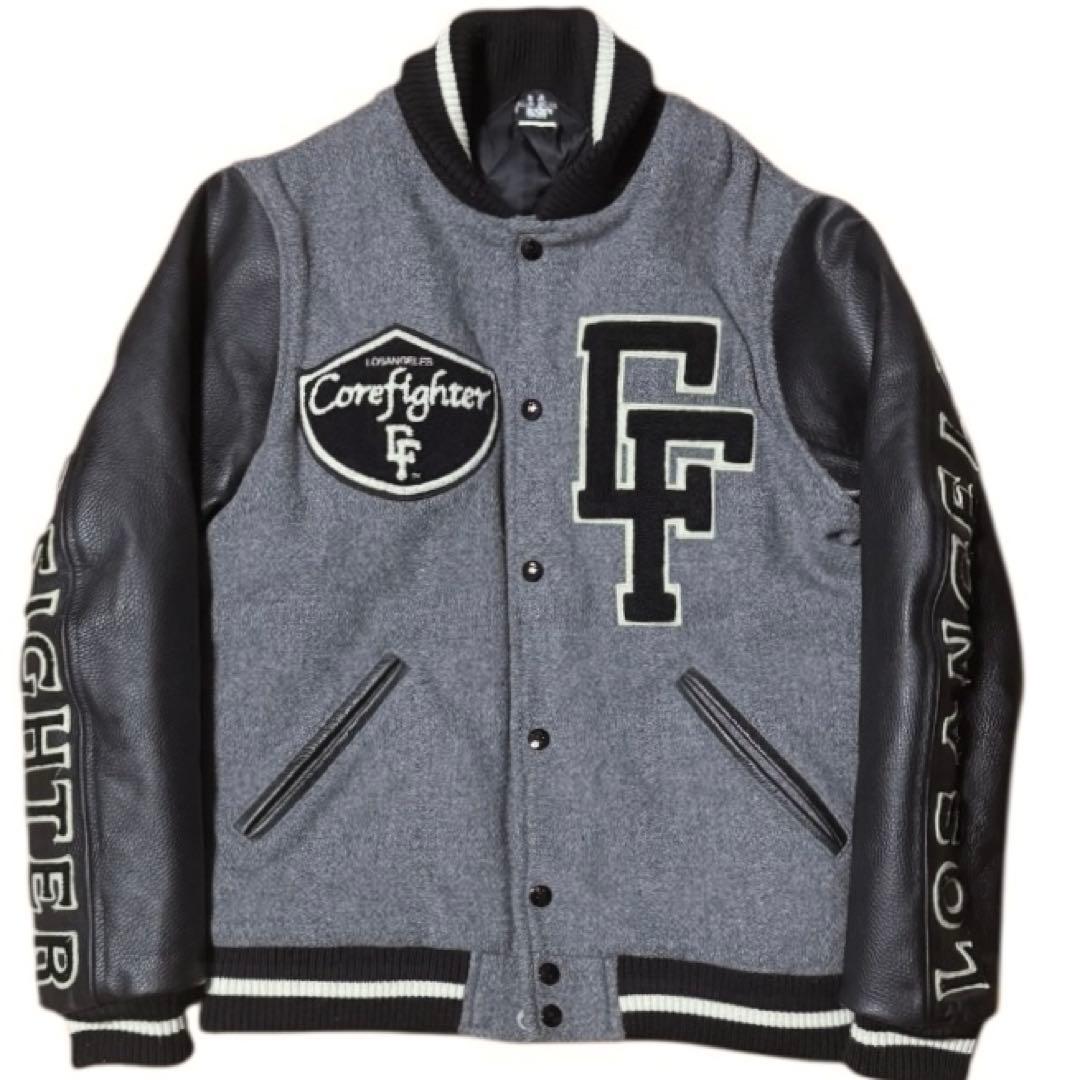 雰囲気抜群 COREFIGHTER 10周年記念 フルデコ 袖革 スタジャン M