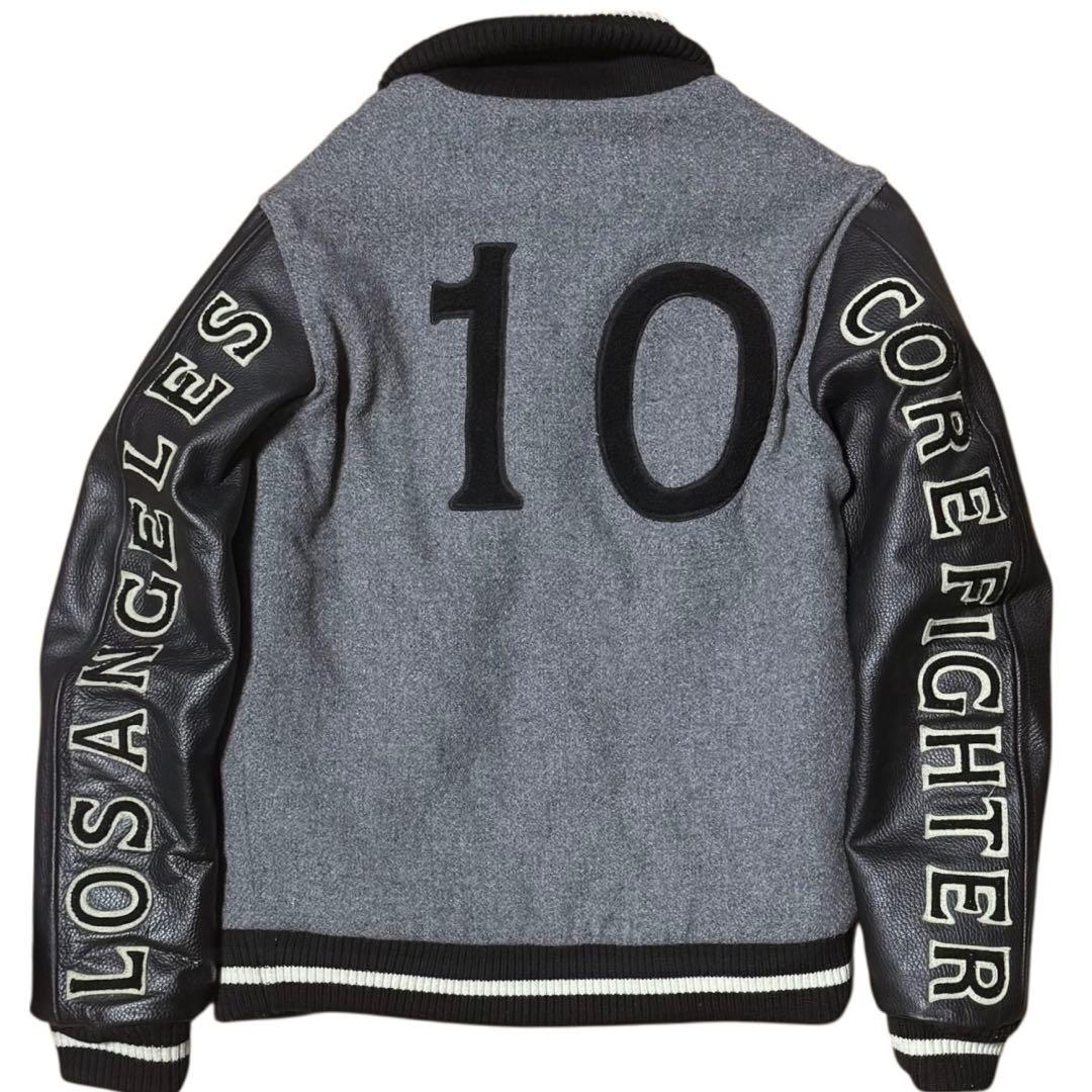 雰囲気抜群 COREFIGHTER 10周年記念 フルデコ 袖革 スタジャン M