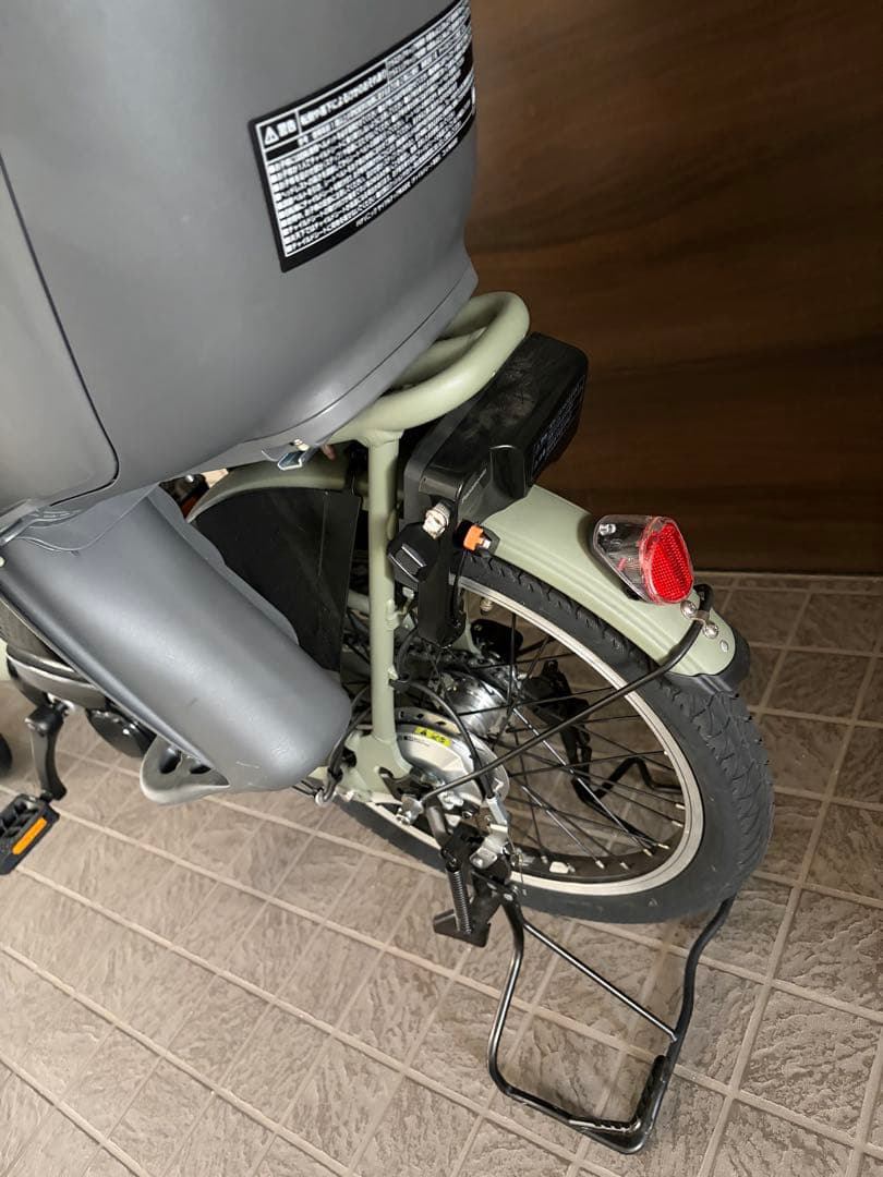 美品　パナソニック　ギュットクルームR EX 子供乗せ オリーブ