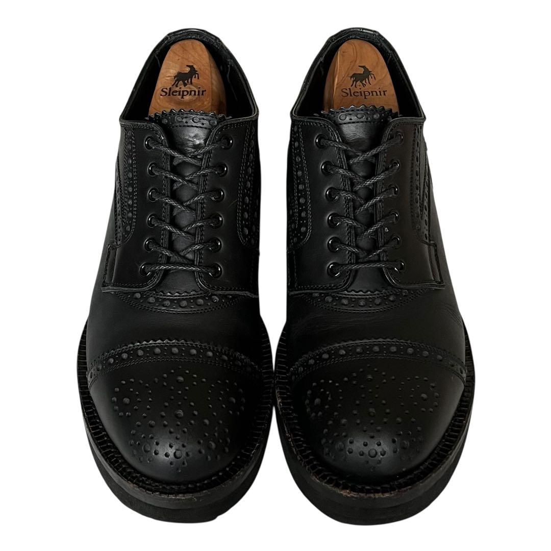 美品 フットザコーチャー 7 MENDELL レザー メダリオン vibram