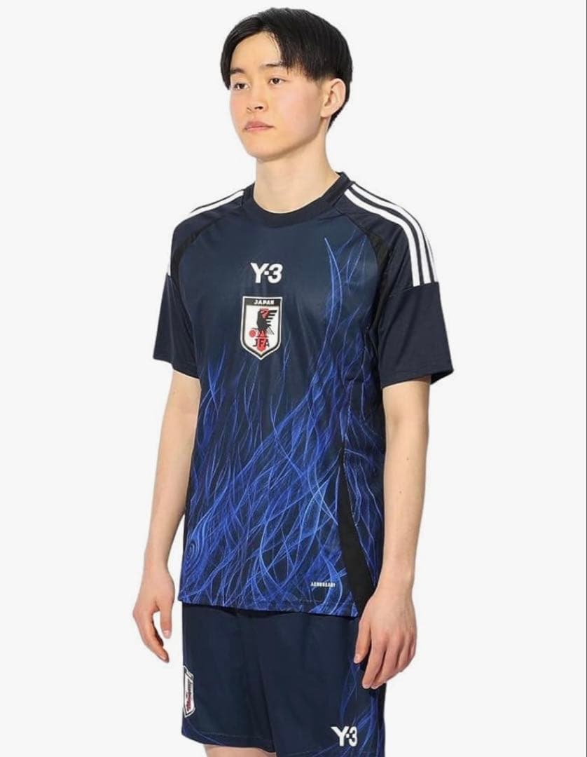 アディダス サッカー日本代表 2024 ホームユニフォーム Y-3青い炎デザイン