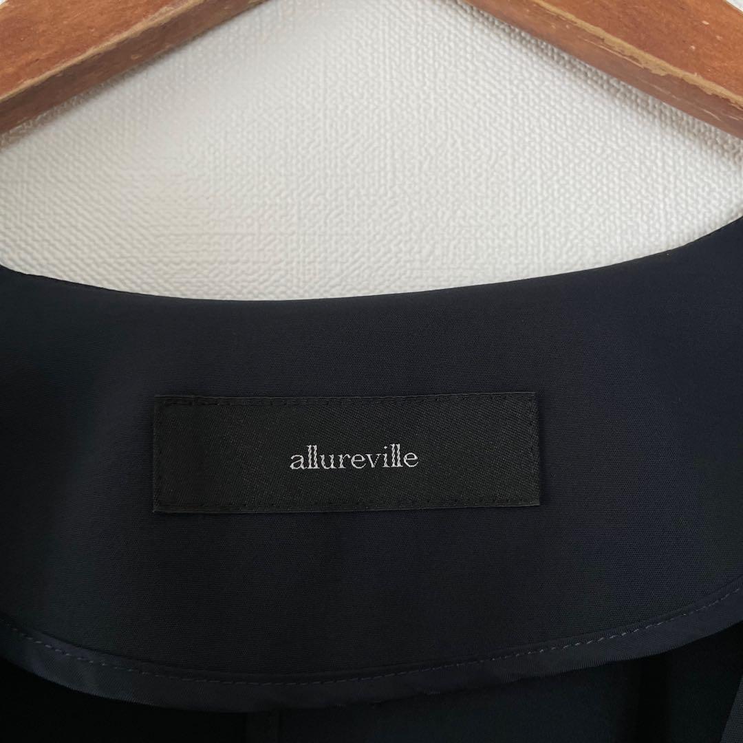 24AW未使用近　アルアバイル　エトリアシャンブレーカラーレスジャケット