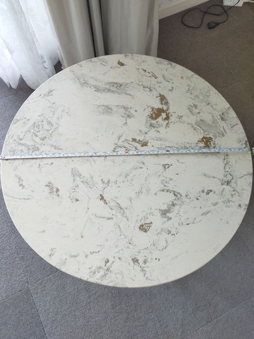 猫脚 イタリア アンティーク 大理石 ホワイトテーブル
