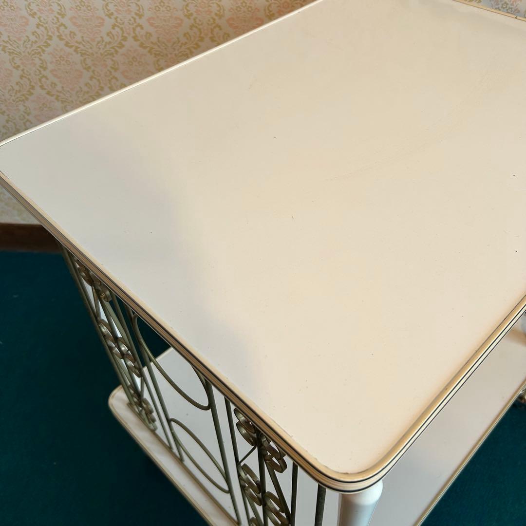 レトロポップ キッチンワゴン 白