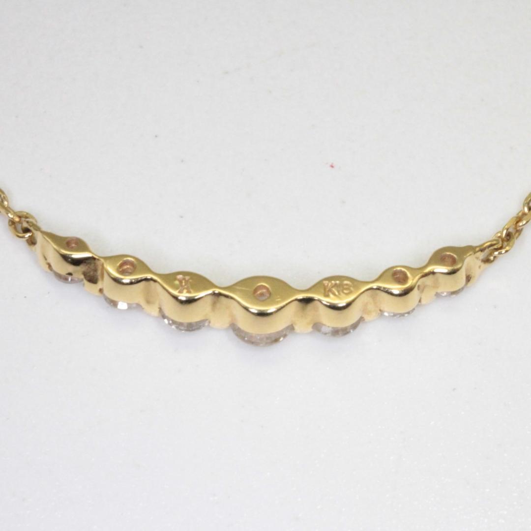 りぃヴァンドーム青山 ダイヤモンドリュールネックレスK18YG【美品】