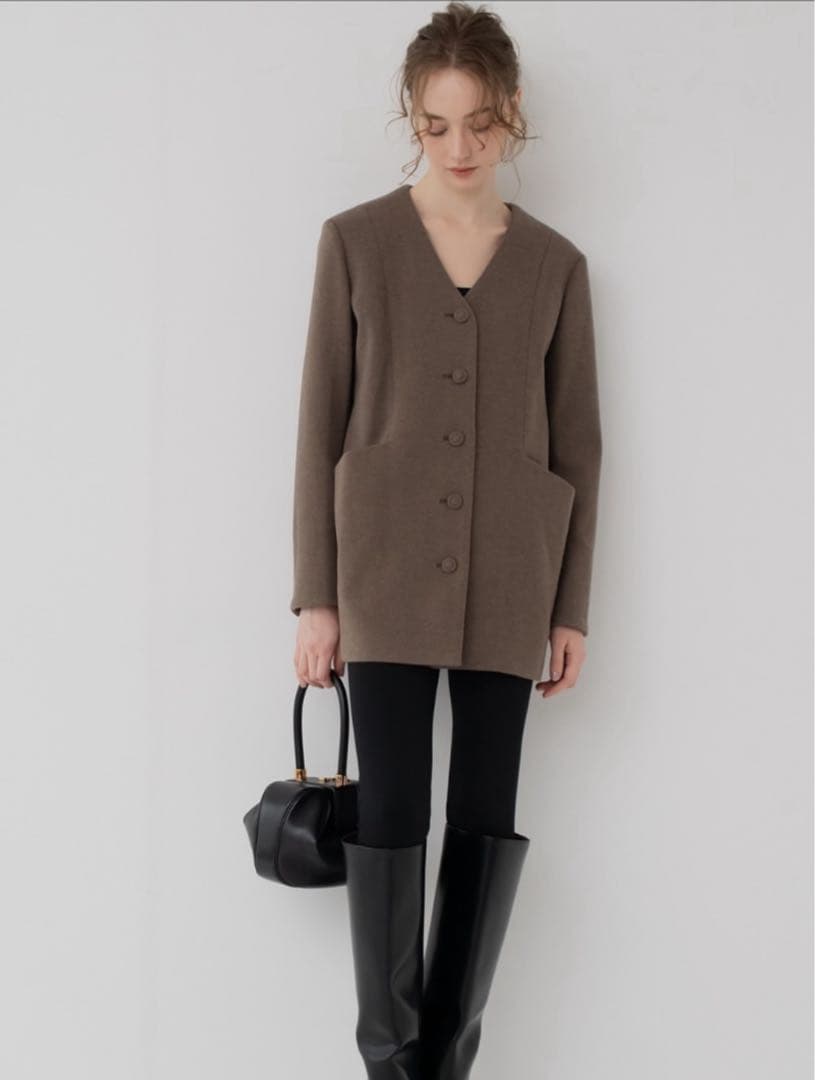 h*a様 メゾンドドルチェ ノーブルジャケット ブラウン