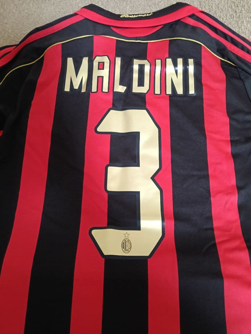 ACミラン adidas ユニフォーム Lサイズ #3 パオロ・マルディーニ
