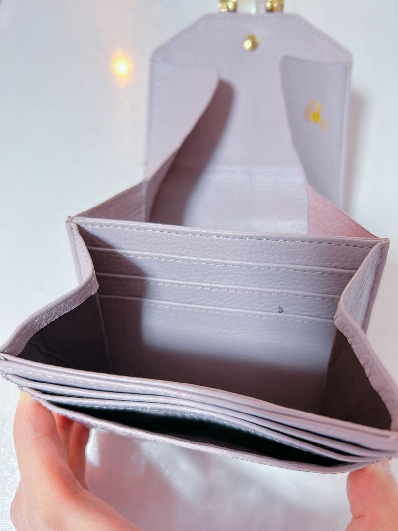 【人気】　アタオ　ロトロ　ヴィトロ　ロージーラベンダー　二つ折り財布　コンパクト