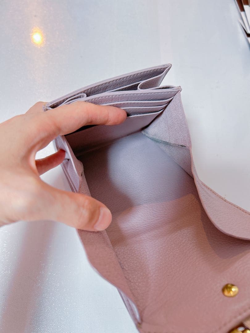 【人気】　アタオ　ロトロ　ヴィトロ　ロージーラベンダー　二つ折り財布　コンパクト