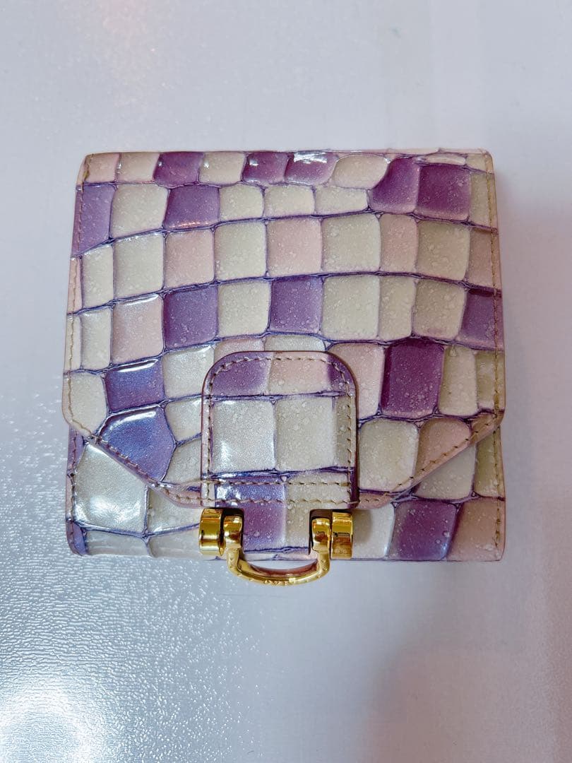 【人気】　アタオ　ロトロ　ヴィトロ　ロージーラベンダー　二つ折り財布　コンパクト