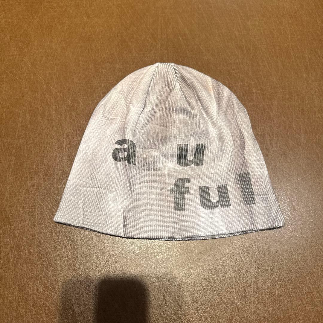 【即完】b.Eautiful 帽子 グレー キャップ ホワイトビーニー