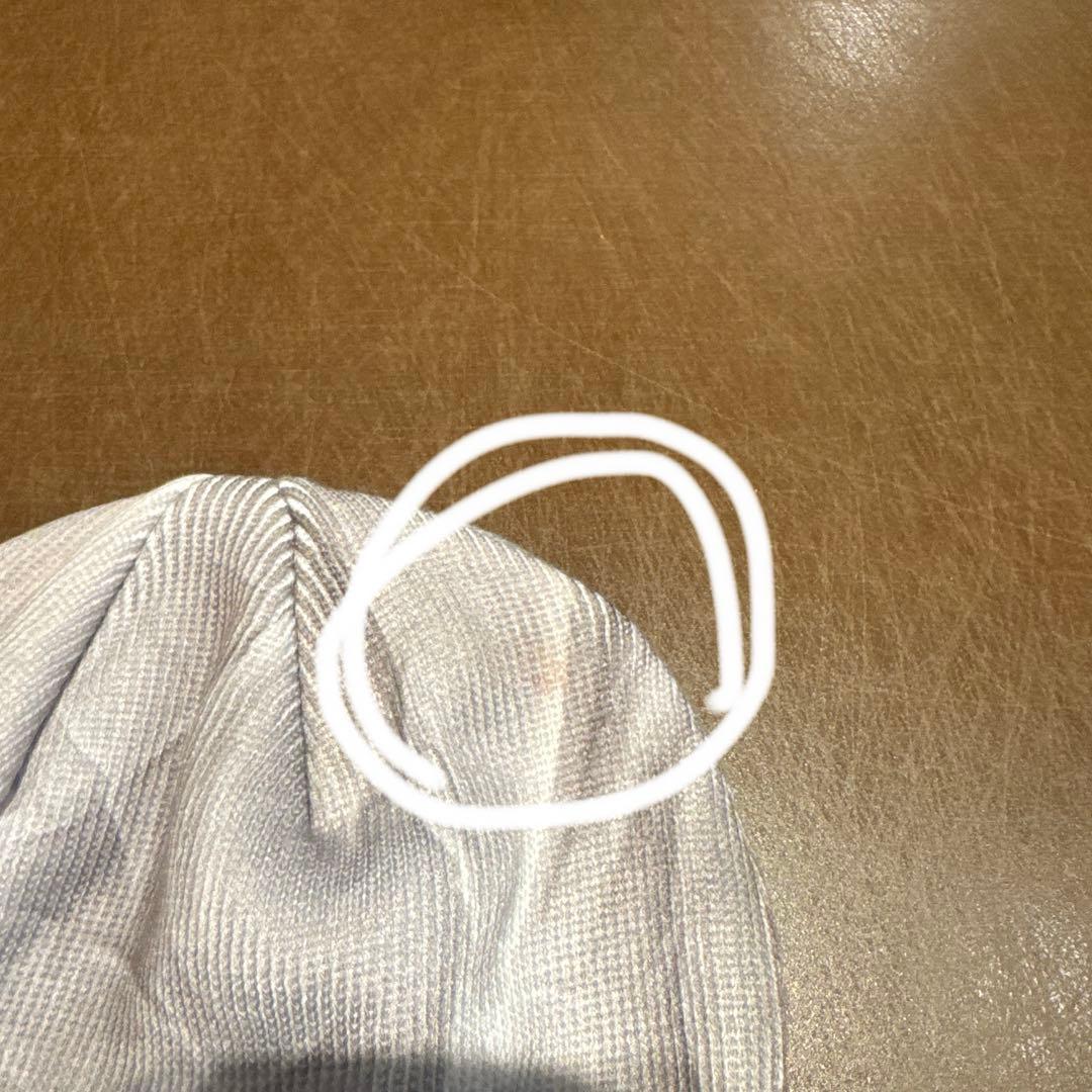 【即完】b.Eautiful 帽子 グレー キャップ ホワイトビーニー