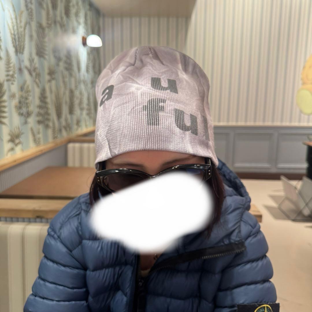 【即完】b.Eautiful 帽子 グレー キャップ ホワイトビーニー