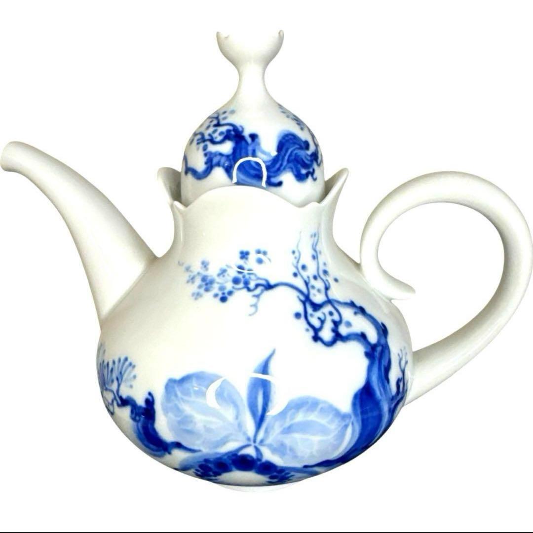 未使用品　マイセン　Meissen ブルーオーキッド　ティーポット