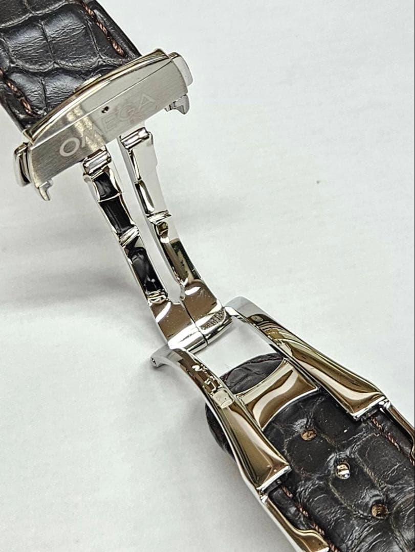 お値下　OMEGA オメガ 純正 革ベルト Dバックル 20m ブラウン