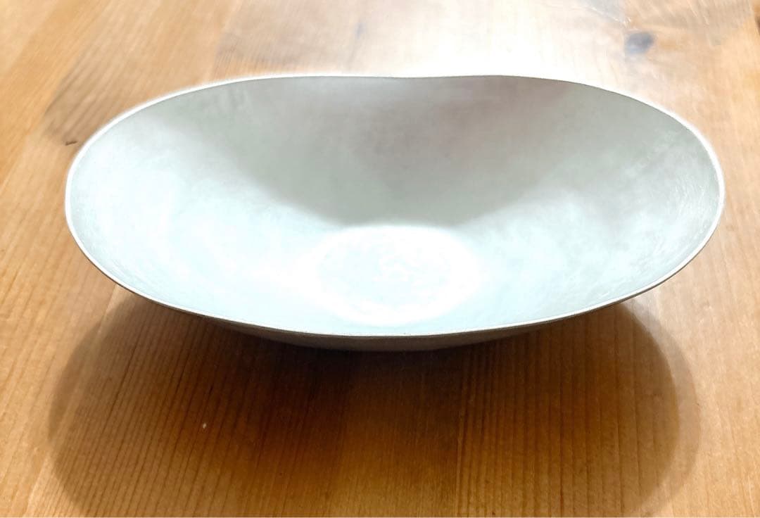 坂野友紀 楕円形ボウル 作家 うつわ 器 金属 希少 大人気