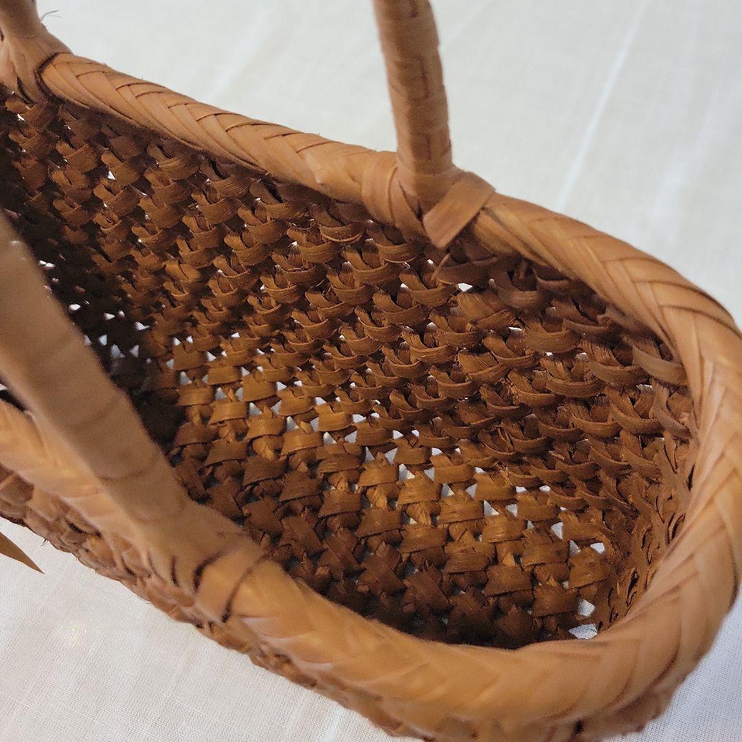 【みっちゃん】国産　山葡萄かごバッグ