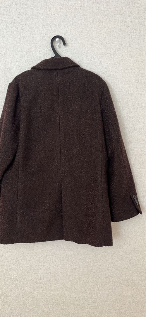 ROPE PICNIC ダークブラウン ネップツイードテーラードジャコット