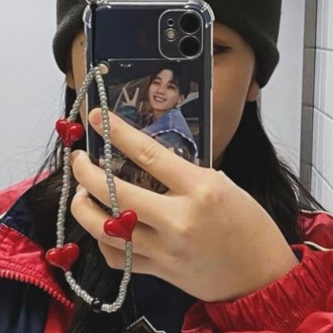 即購入可❣️大人気❣️string ting キス キス ハート ストラップ