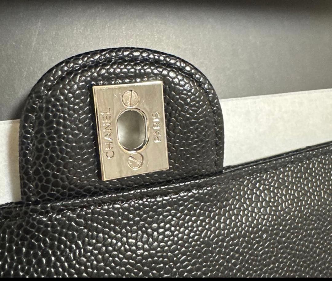 CHANEL チェーンフラップバッグキャビアスキン 2way