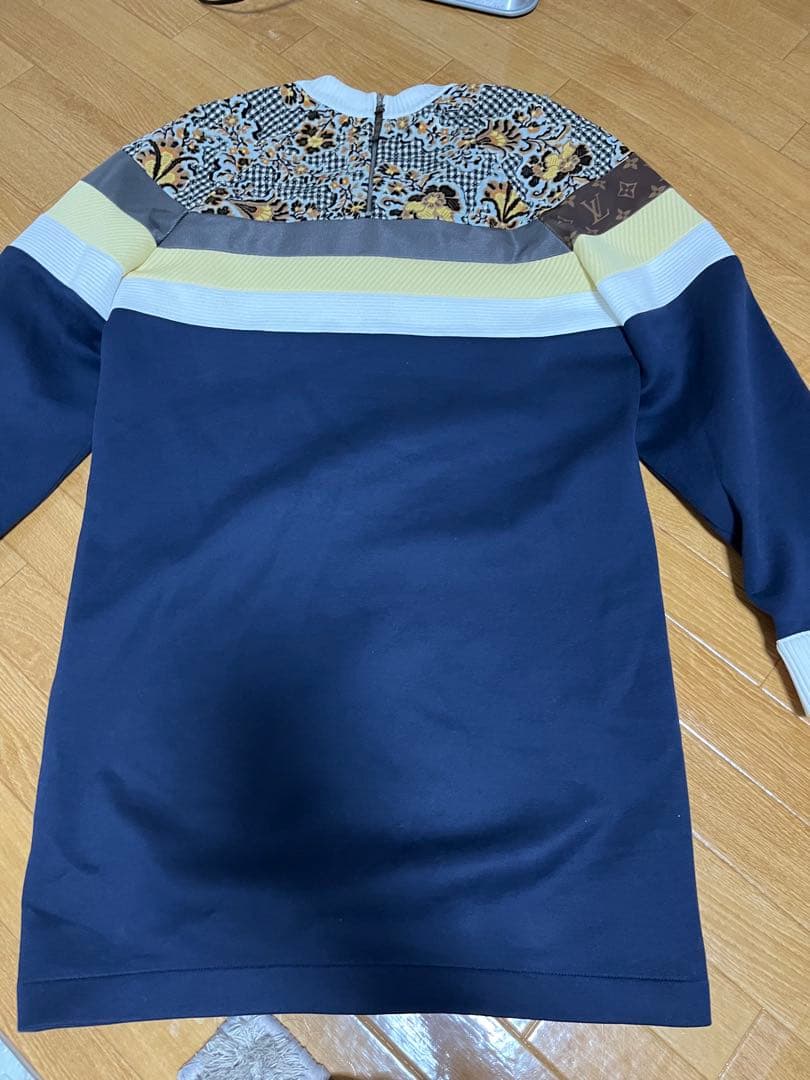 ルイヴィトン　モノグラム バックジップデザイン マルチファブリックワンピ18AW