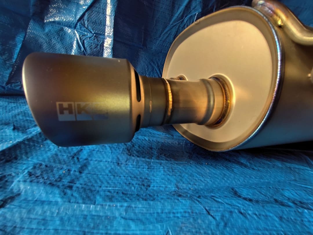 【あきら】HKS スーパーターボマフラーTi VAB ①左メインマフラー