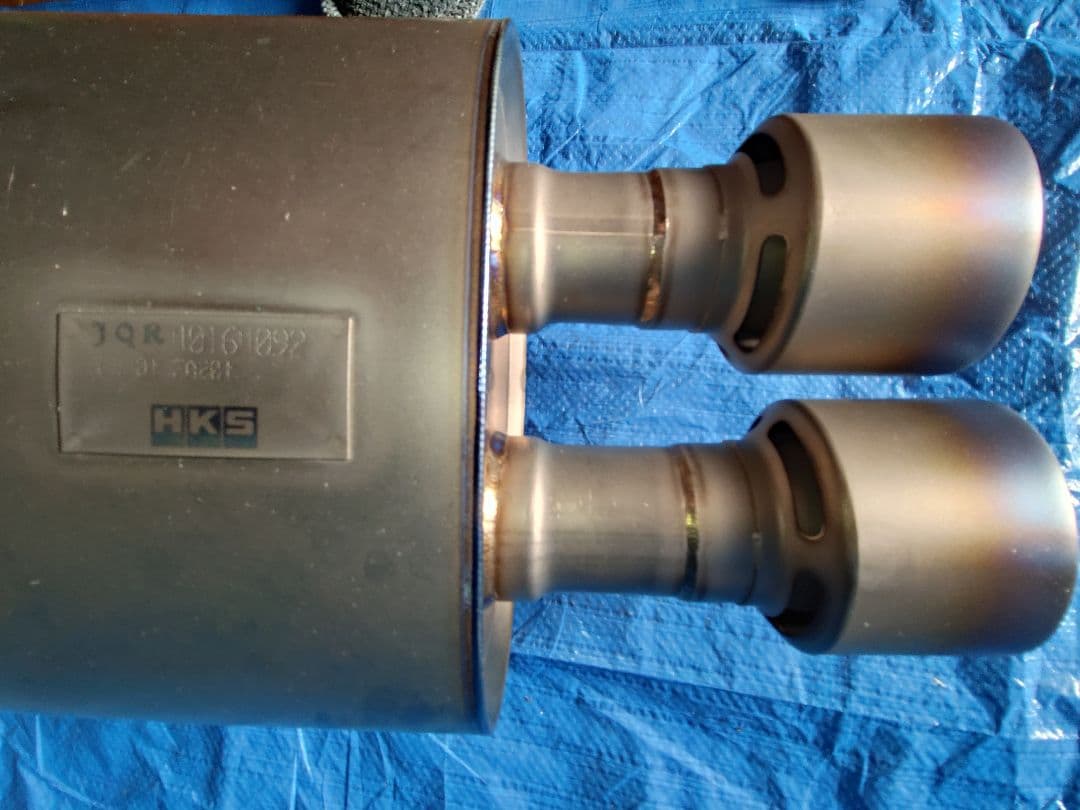 【あきら】HKS スーパーターボマフラーTi VAB ①左メインマフラー