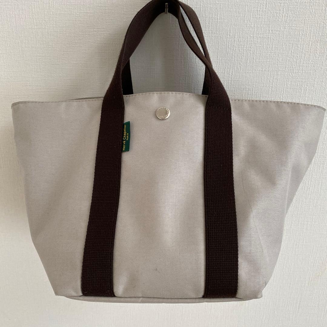 エルベシャプリエ 1707C トートバッグ 舟形 マスティック×モカ