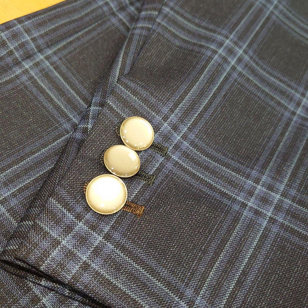 【未使用】 カノニコ スリーピース スーツ スタイルオーダー 青 紺