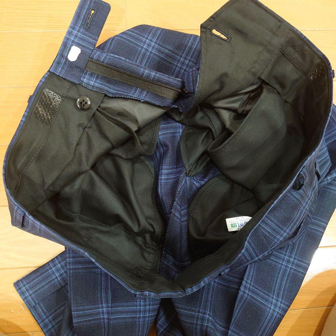 【未使用】 カノニコ スリーピース スーツ スタイルオーダー 青 紺