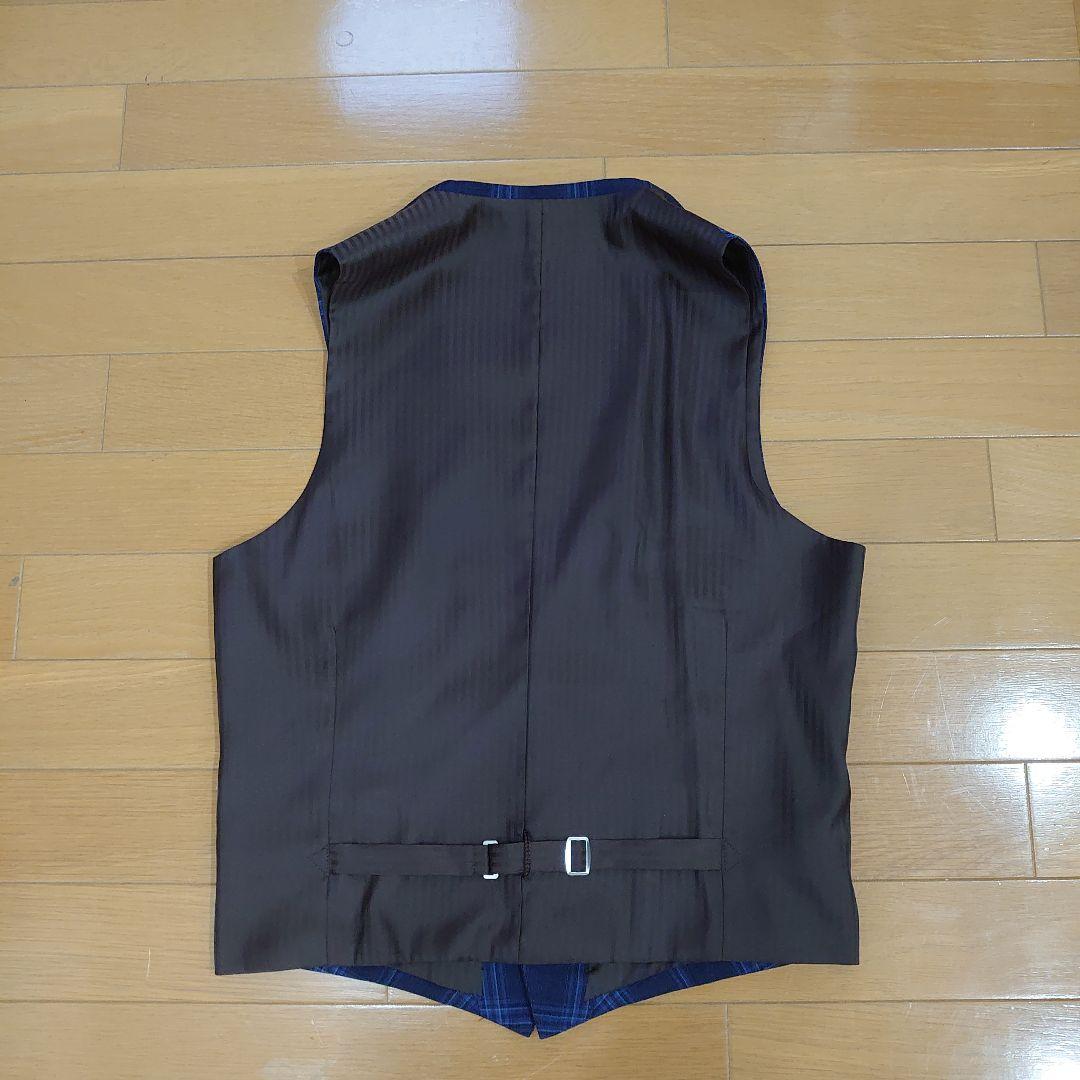 【未使用】 カノニコ スリーピース スーツ スタイルオーダー 青 紺