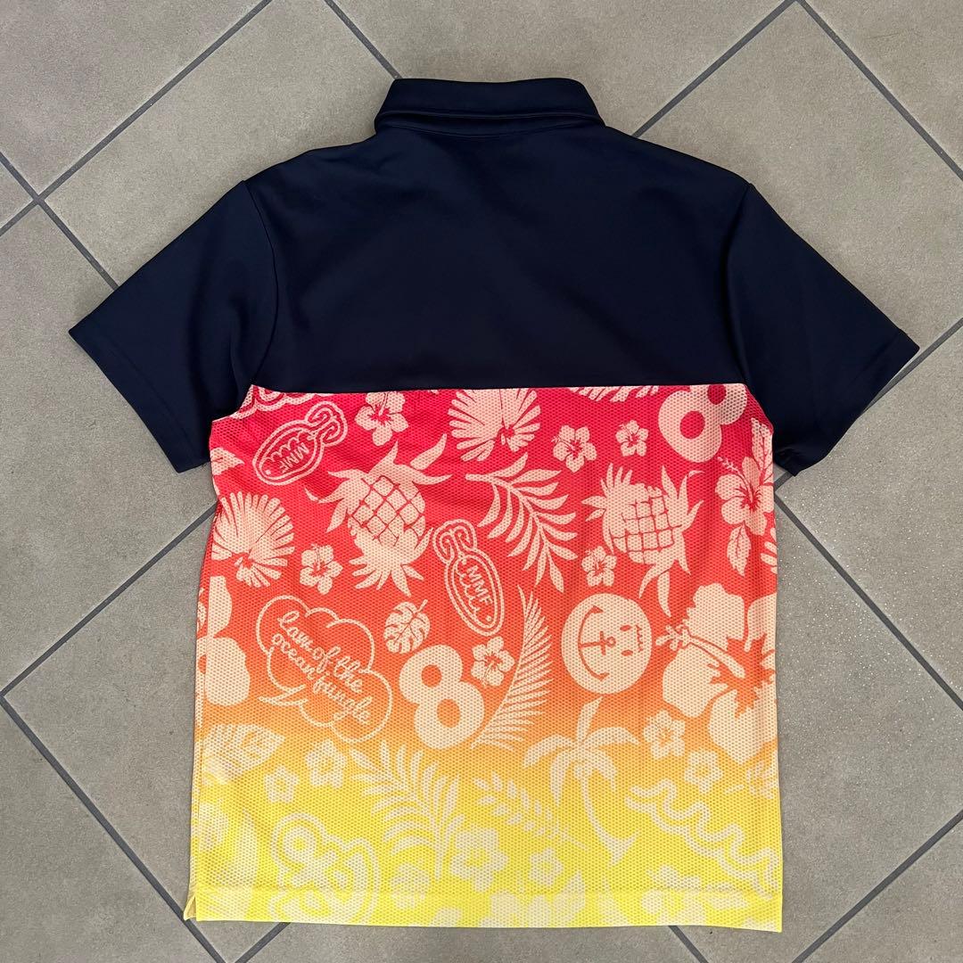 mutaMARINE ムータマリン　ストレッチメッシュ 切替ポロシャツ　スマイル