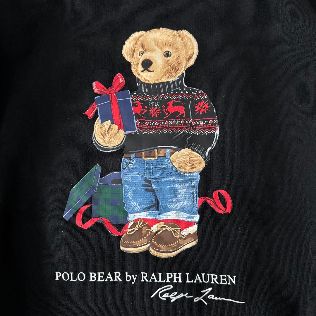 24年モデル✨現行QR ポロラルフローレン ポロベア スウェット 裏起毛 美品