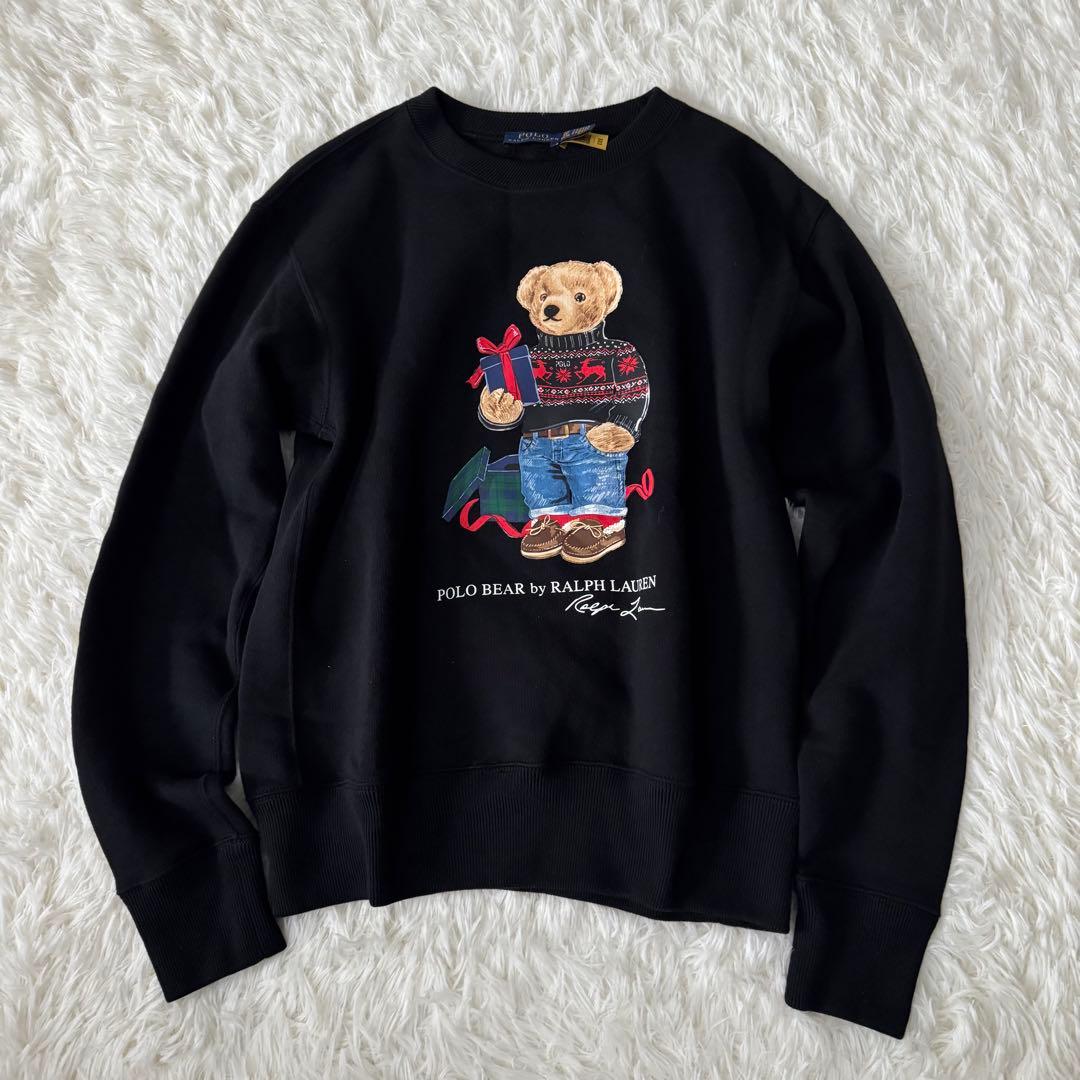 24年モデル✨現行QR ポロラルフローレン ポロベア スウェット 裏起毛 美品