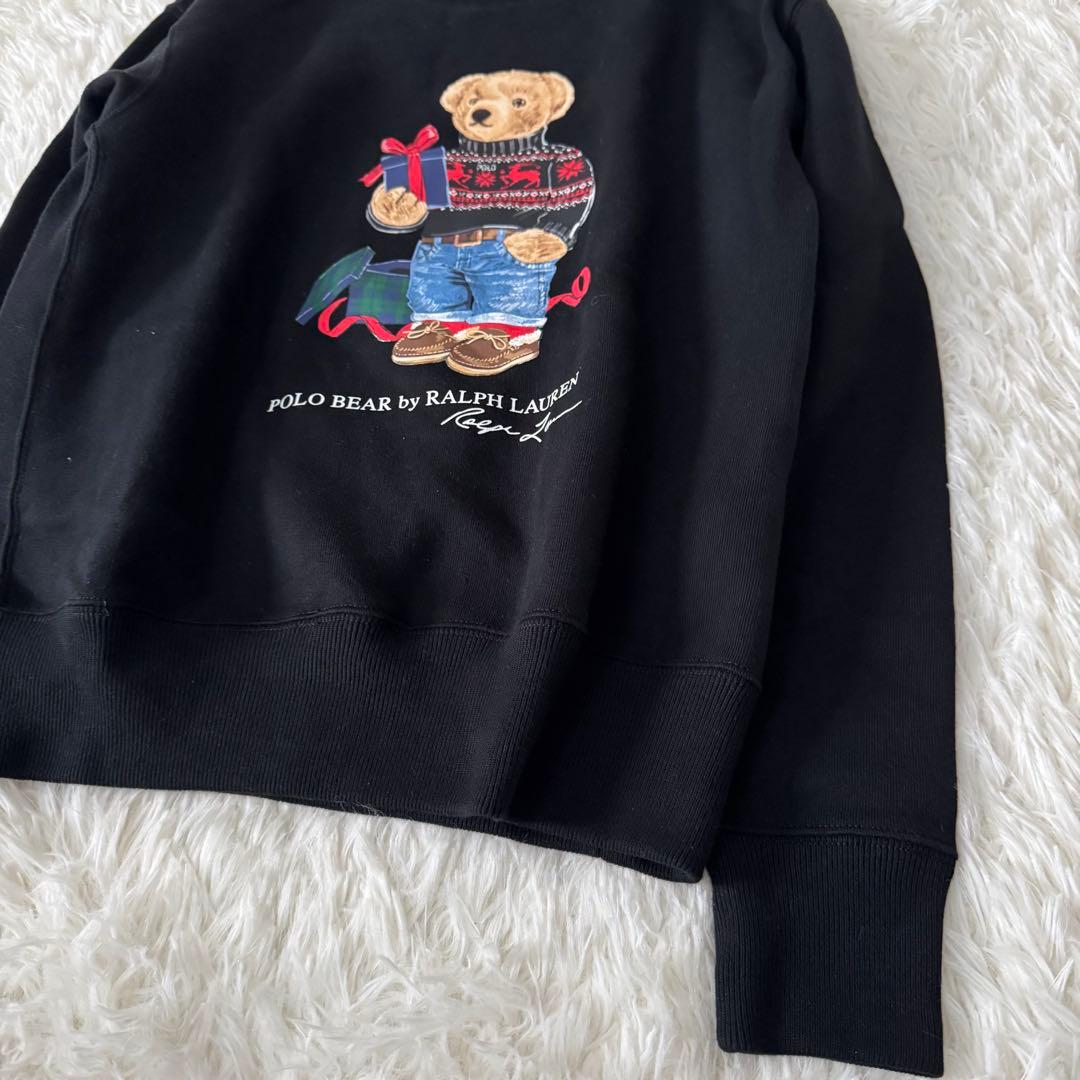 24年モデル✨現行QR ポロラルフローレン ポロベア スウェット 裏起毛 美品