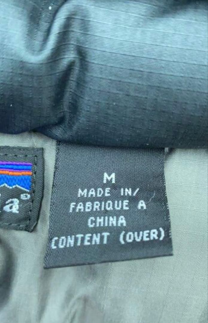 【美品】patagonia 黒 オールドグースダウンベスト ドローコード 00s