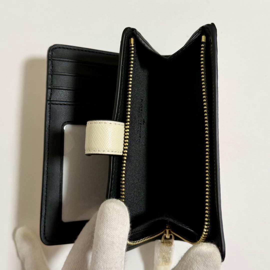 残り1点　kate spade ケイトスペード　ハート　二つ折り　財布　ホワイト