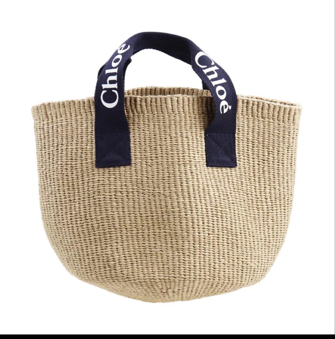 【美品】CHLOE トートバッグ バスケットバッグ 大人気 ロゴ カゴバッグ