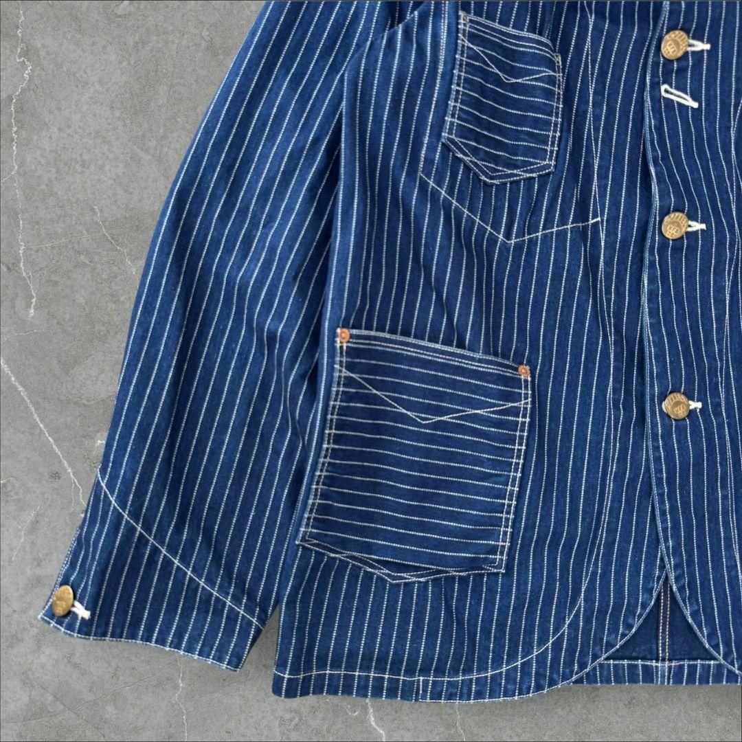 PHERROW'S ヒッコリー カバーオール ウォバッシュ フェローズ デニム