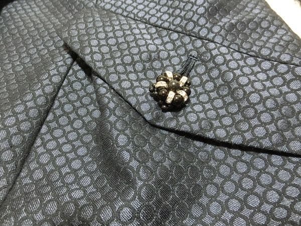 みゆ　オースチンリード　フリルコート　ネイビーブラック