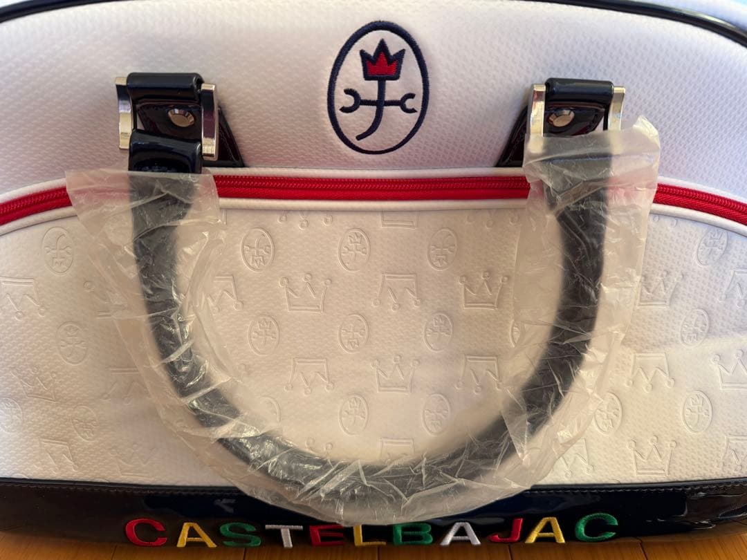 CASTELBAJAC ゴルフバッグ ホワイト/ネイビー