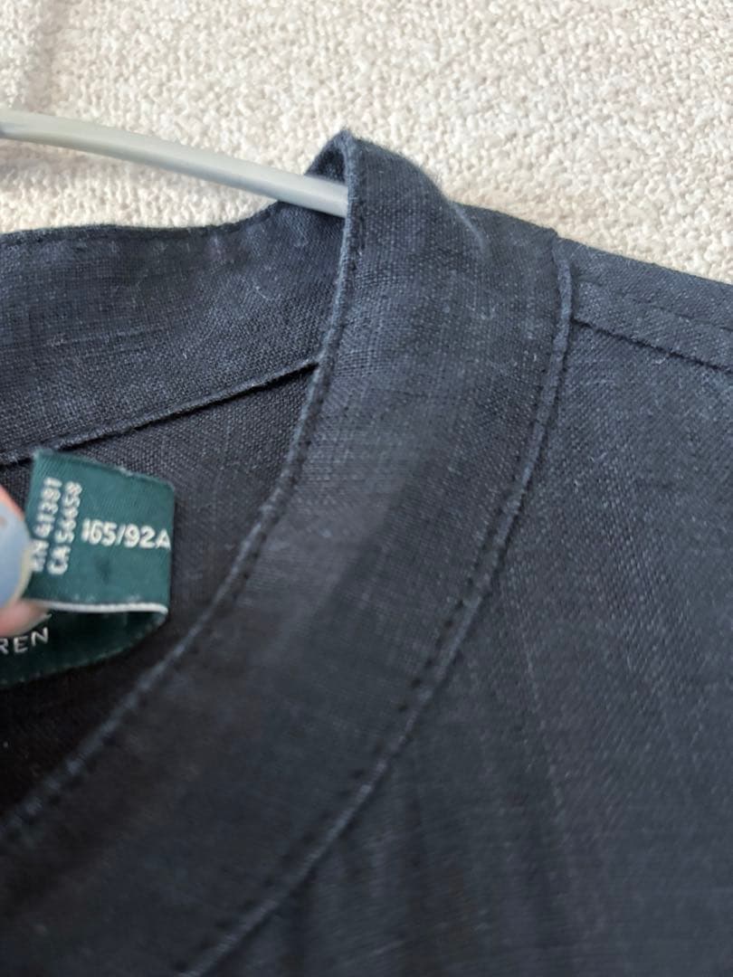 ラルフローレン　オールインワン　リネン　ブラック